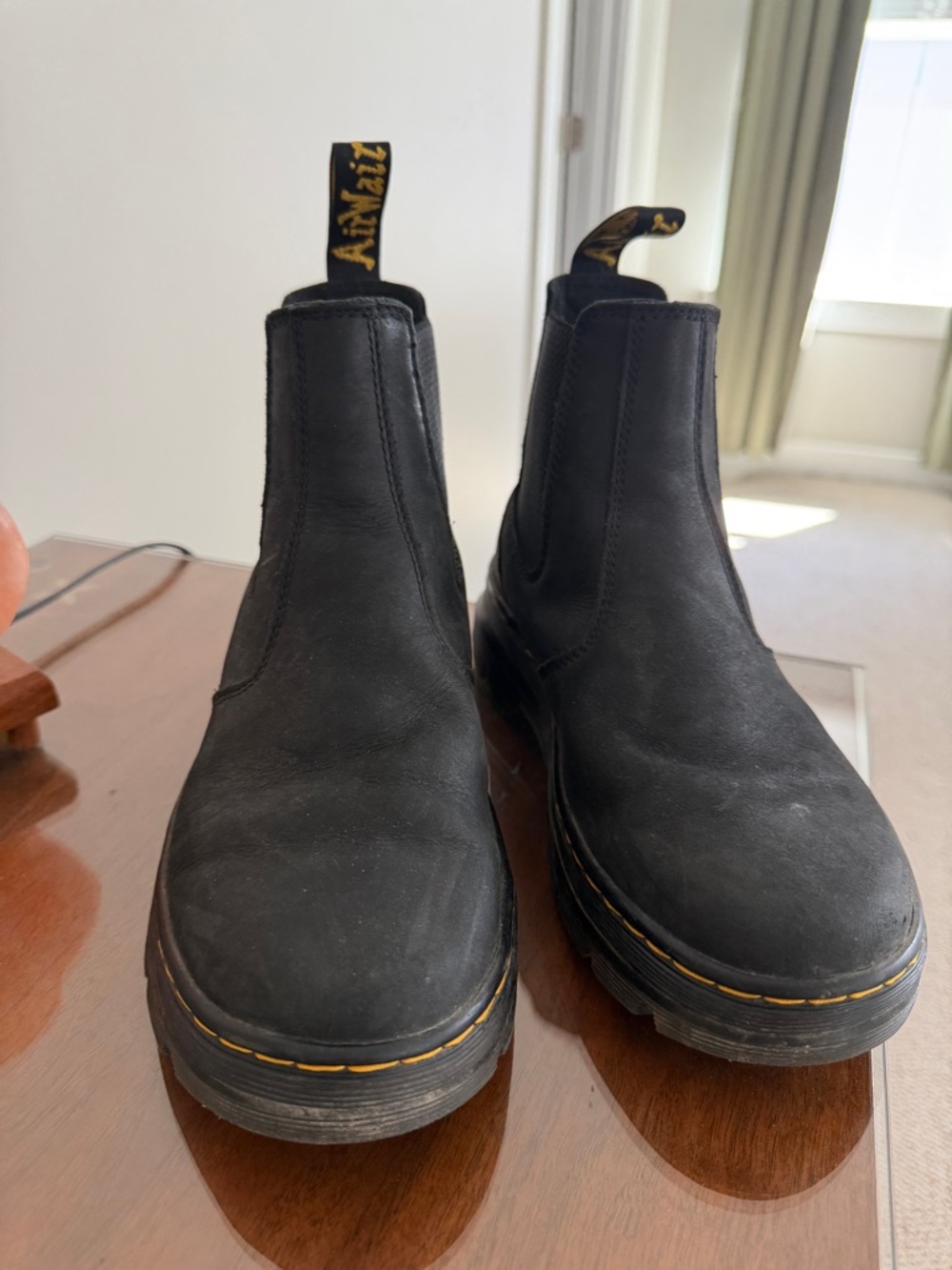 Black Chelsea Work Boots - Womens
